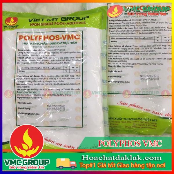 PHỤ GIA TẠO GIÒN DAI GIÒ CHẢ- POLYPHOS VMC TÚI 1KG