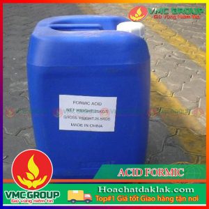 AXIT FORMIC - CH2O2 - FORMIC ACID CAN 35KG DẠNG LỎNG TRONG SUỐT MÙI ĐẶC TRƯNG