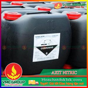 AXIT NITRIC HNO3 65% CAN 35KG DẠNG LỎNG KHÔNG MÀU ĐẾN MÀU HƠI VÀNG MÙI HĂNG XUẤT XỨ HÀN QUỐC