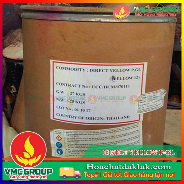 DIRECT YELLOW P-GL - DIRECT YELLOW 12 THÙNG 25KG XUẤT XỨ THÁI LAN