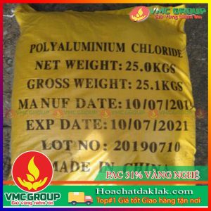 PAC 31% VÀNG NGHỆ- POLY ALUMINIUM CHLORIDE