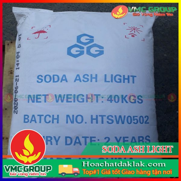 SODA ASH LIGHT NA2CO3 99,2% BAO 40KG TRUNG QUỐC