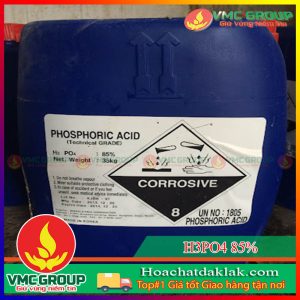 AXIT PHOSPHORIC - H3PO4 85% CAN 35KG CHẤT LỎNG TRONG SUỐT KHÔNG MÀU CÓ VỊ CHUA