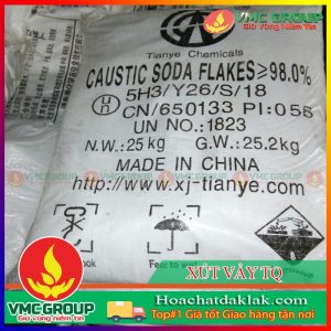 CAUSTIC SODA FLAKES- XÚT VẢY NAOH 98% BAO 25KG XUẤT XỨ TRUNG QUỐC