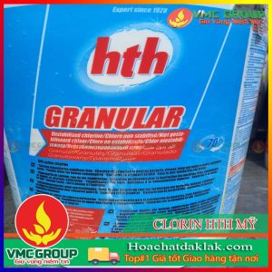 HÓA CHẤT XỬ LÝ NƯỚC CLORIN HTH MỸ 70% THÙNG 45KG