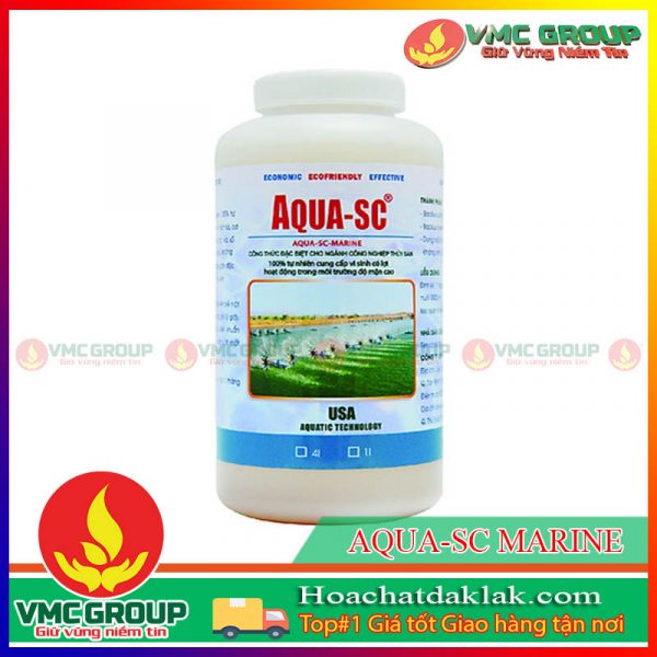 XỬ LÝ NƯỚC AO NUÔI ĐỘ MẶN CAO AQUA-SC MARINE CHAI 3,8LÍT