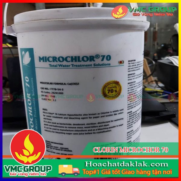 CLORIN NHẬT MICROCHLOR 70 – CA(OCL)2 THÙNG 20KG