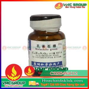 C52H54N4O12- MALACHITE GREEN OXALAT LỌ 25G TINH THỂ MÀU XANH LÁ CÂY ÁNH KIM XUẤT XỨ TRUNG QUỐC