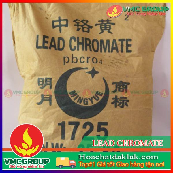 LEAD CHROMATE- CHÌ CROMAT- PBCRO4 BAO 25KG TRUNG QUỐC