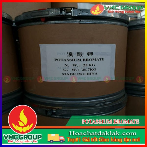 KBrO3 - POTASSIUM BROMATE THÙNG 25KG TRUNG QUỐC