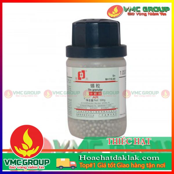 Sn - THIẾC HẠT - TIN GRANULAR LỌ 500G TRUNG QUỐC