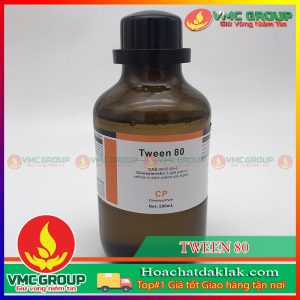 C64H124O26 - TWEEN 80 CHAI 500ML CHẤT LỎNG NHỜN TỪ MÀU VÀNG ĐẾN CAM XUẤT XỨ TRUNG QUỐC