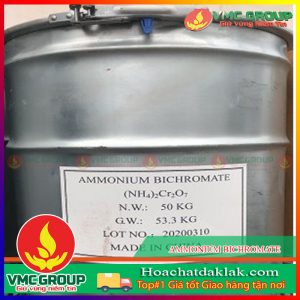 (NH4)2Cr2O7 - AMMONIUM BICHROMATE THÙNG 50KG TINH THỂ MÀU ĐỎ XUẤT XỨ TRUNG QUỐC