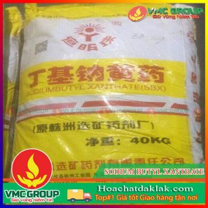 C4H9OCSSNa - SODIUM BUTYL XANTHATE (SBX) BAO 40KG NHŨ TƯƠNG MÀU TRẮNG HOẶC VÀNG NÂU XUẤT XỨ TRUNG QUỐC
