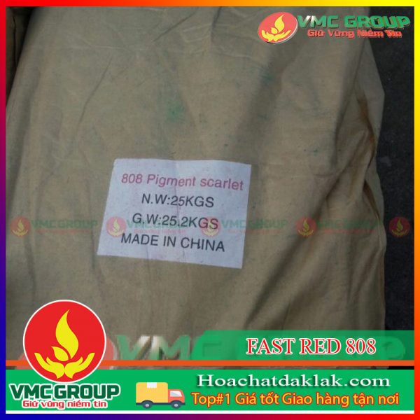 BỘT MÀU ĐỎ 808 - FAST RED 808 BAO 25KG