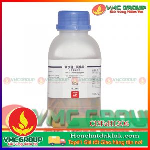 Cl3FeH12O6 -SẮT III CLORUA - IRON (III) CHLORIDE HEXAHYDRATE LỌ 500G XUẤT XỨ TRUNG QUỐC