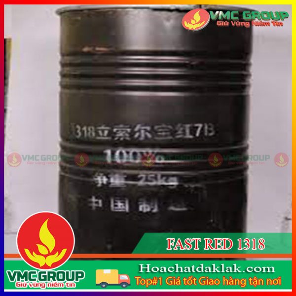 FAST RED 1318 - C7H8N2O3 THÙNG SẮT 25KG BỘT MÀU ĐỎ NHUNG XUẤT XỨ TRUNG QUỐC