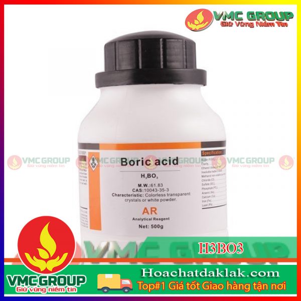 H3BO3 - BORIC ACID CHAI 500ML XUẤT XỨ TRUNG QUỐC