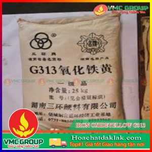 IRON OXIDEYELLOW G313 - Fe2O3 BAO 25KG XUẤT XỨ TRUNG QUỐC