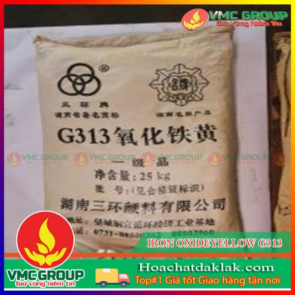 IRON OXIDEYELLOW G313 - Fe2O3 BAO 25KG XUẤT XỨ TRUNG QUỐC