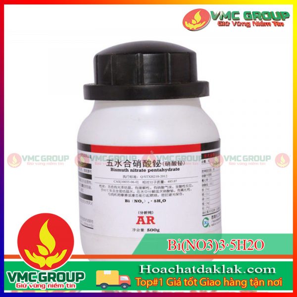 BISMUTH NITRATE PENTAHYDRATE - Bi(NO3)3·5H2O LỌ 500G XUẤT XỨ TRUNG QUỐC