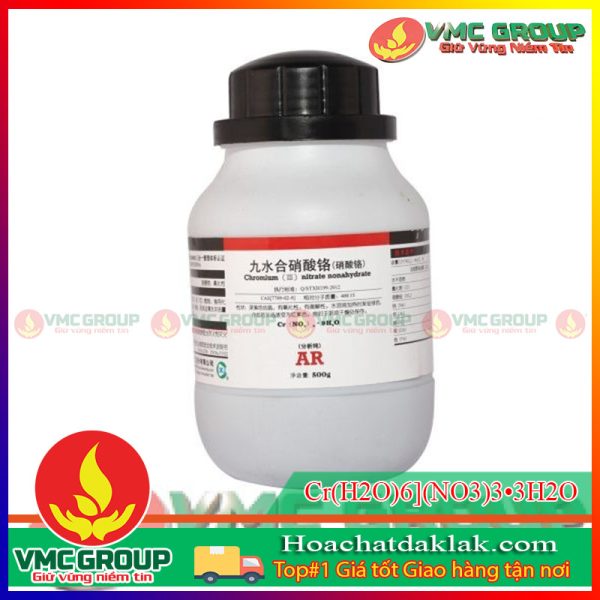 CHROMIUM (III) NITRATE NONAHYDRATE- Cr(H2O)6](NO3)3•3H2O LỌ 500G XUẤT XỨ TRUNG QUỐC