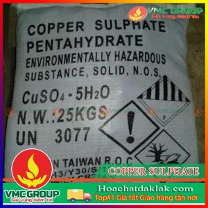 COPPER SULPHATE- ĐỒNG SUNFAT BAO 25KG CHẤT BỘT MÀU TRẮNG XUẤT XỨ TAIWAN