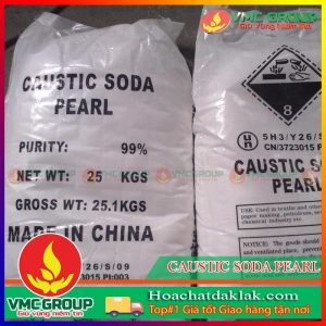 NaOH XÚT HẠT - CAUSTIC SODA PEARL BAO 25KG TRUNG QUỐC