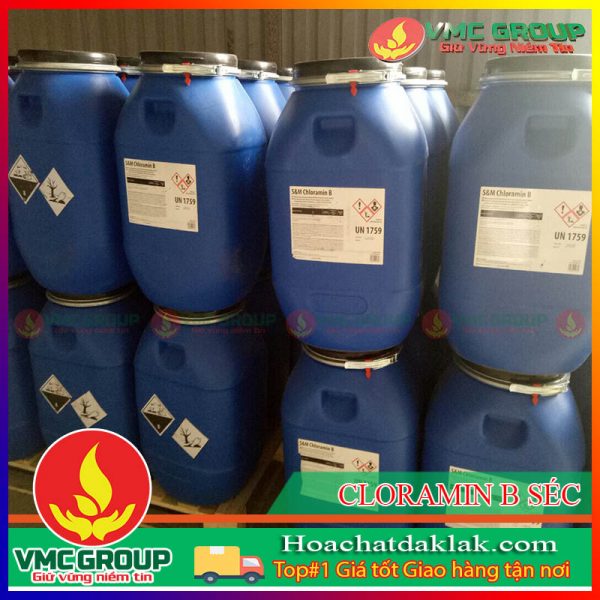 CLORAMIN B SÉC XỬ LÝ NƯỚC THÙNG 35KG MÀU TRẮNG DẠNG BỘT