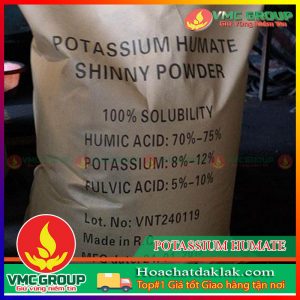 POTASSIUM HUMATE - KALI HUMAT - C9H8K2O4 BAO 25KG TRUNG QUỐC