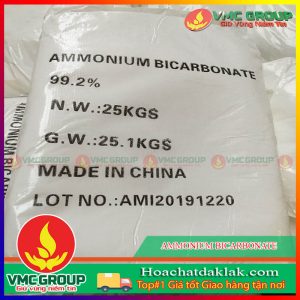 AMMONIUM BICARBONATE – NH4HCO3 - BỘT KHAI DẠNG BỘT KHÔ MÀU TRẮNG ĐỤC MÙI KHAI