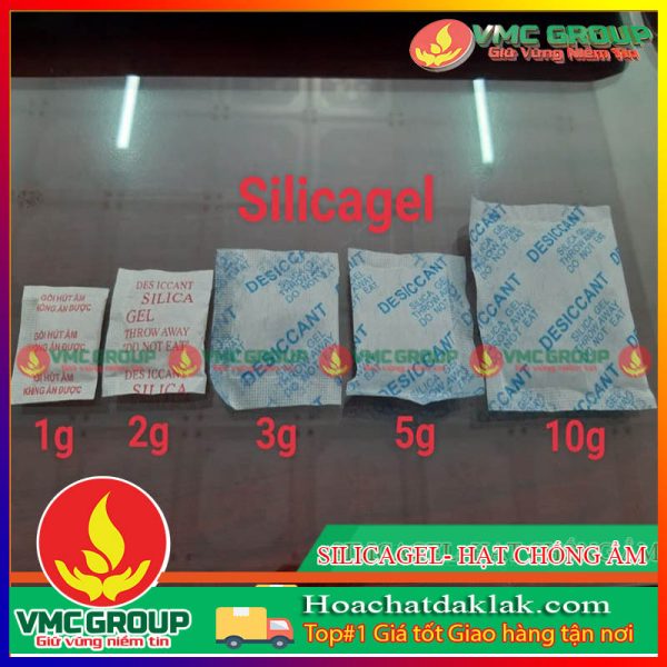 HẠT CHỐNG ẨM SILICAGEL CÁC LOẠI 1G, 2G, 3G, 5G, 10G XUẤT XỨ TRUNG QUỐC