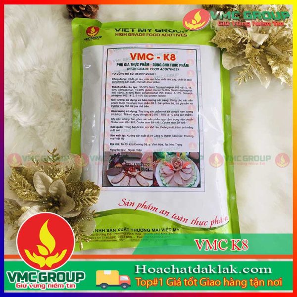 VMC K8- PHỤ GIA TẠO DAI GIÒN GIÒ CHẢ TÚI 1KG