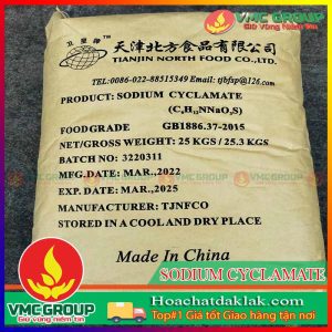SODIUM CYCLAMATE C6H12NNAO3S - ĐƯỜNG TẠO NGỌT TỔNG HỢP E952 BAO 25KG