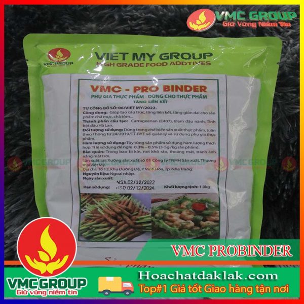 VMC PRO BINDER- TAO DAI GIÒN, TĂNG HƯƠNG THƠM CHO CHẢ MỰC TÚI 1KG